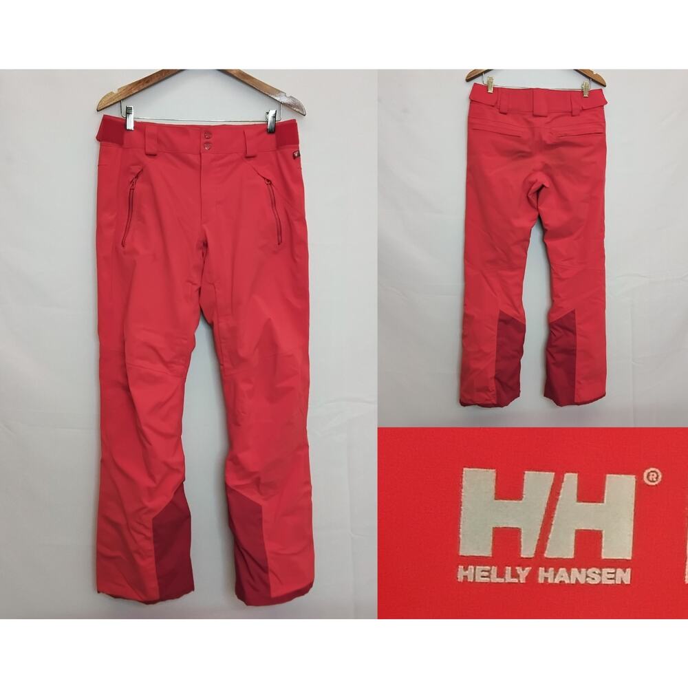 Helly Hansen Snow Pants Women's M Red Ski Snowboard #W4714